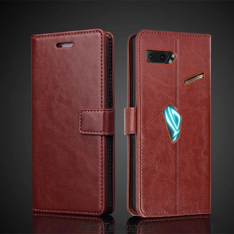 Gaming Console Rog - Étui Portefeuille en Cuir PU pour