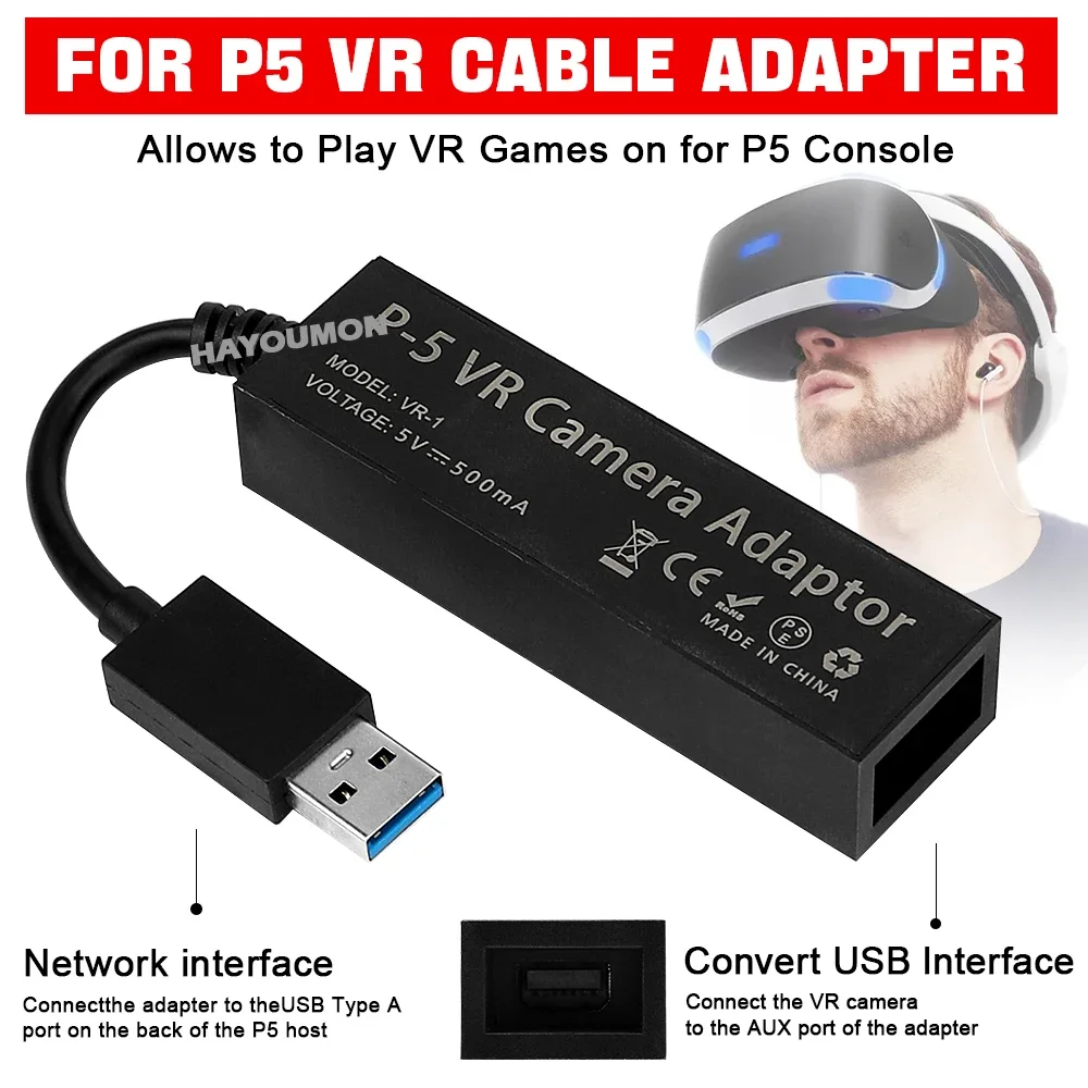 Gaming Console Vr - Adaptateur de câble VR pour PS5,
