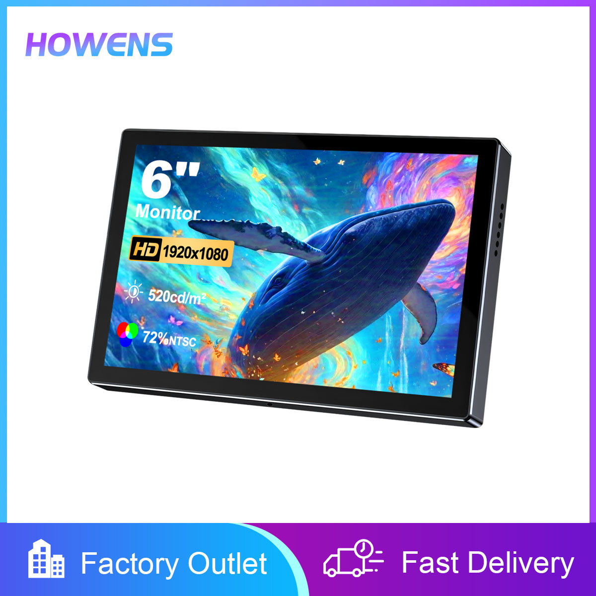 Moniteur portable 6 pouces HD  - Gaming Console And Monitor avis et prix