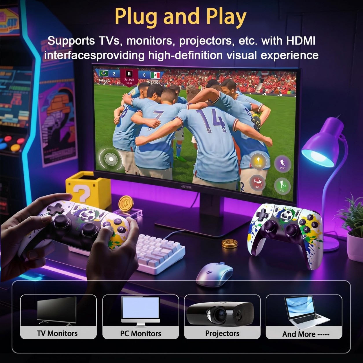 Manette de jeu sans fil à moti - Gaming Console For Kids avis et prix