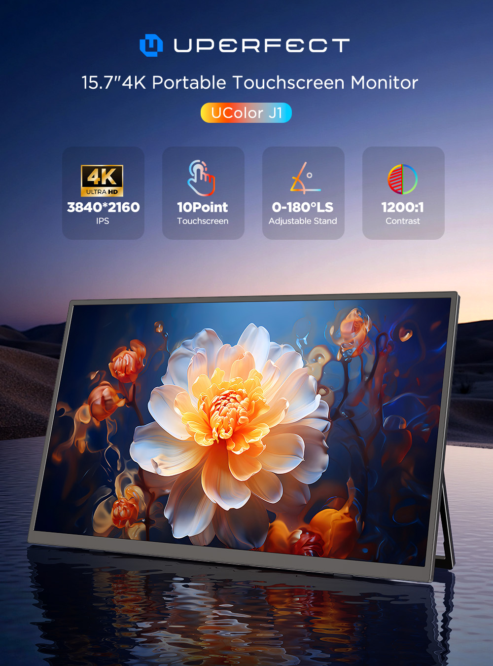 Moniteur portable UPERFECT 4K  - Gaming Console And Monitor avis et prix