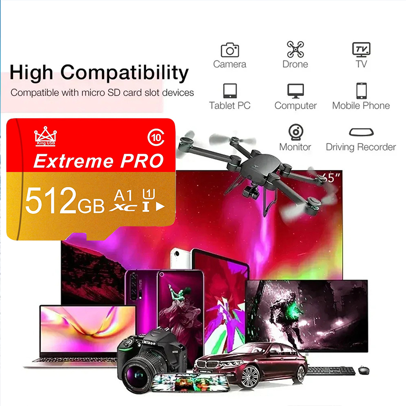 Cartes SD Premium 512 Go 256 G - Gaming Console And Monitor avis et prix
