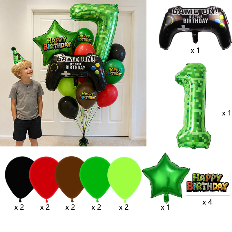 Ballon en Mylar Pixel Miner Ve - Gaming Console For Minecraft avis et prix