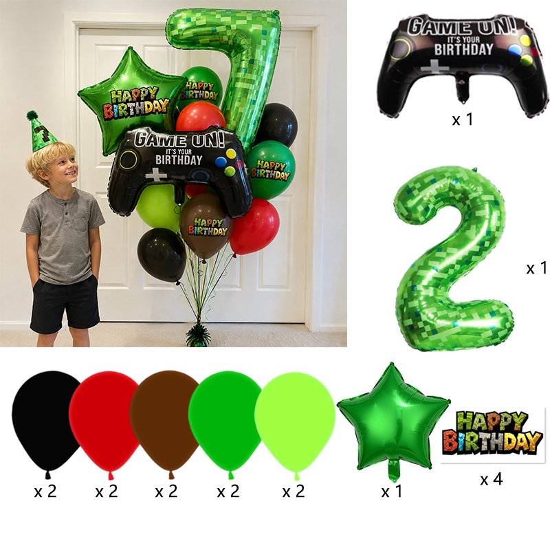 Ballon en Mylar Pixel Miner Ve - Gaming Console For Minecraft avis et prix
